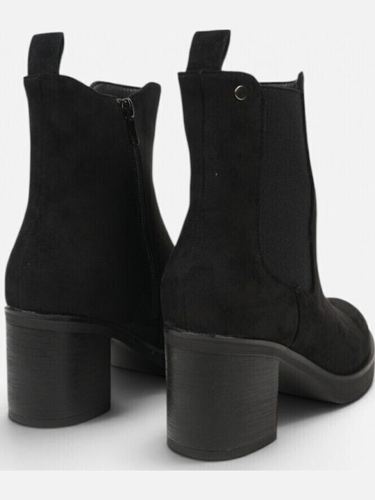 Suede Women's Chelsea Ankle Boots Black