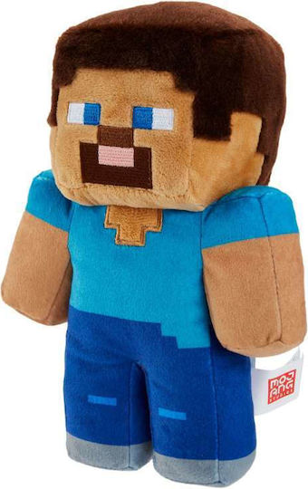 Mattel Plüsch- und Kuscheltiere Minecraft Steve 23 cm