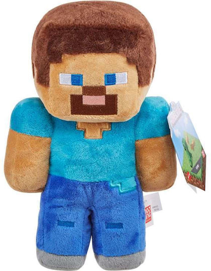 Mattel Plüsch- und Kuscheltiere Minecraft Steve 23 cm