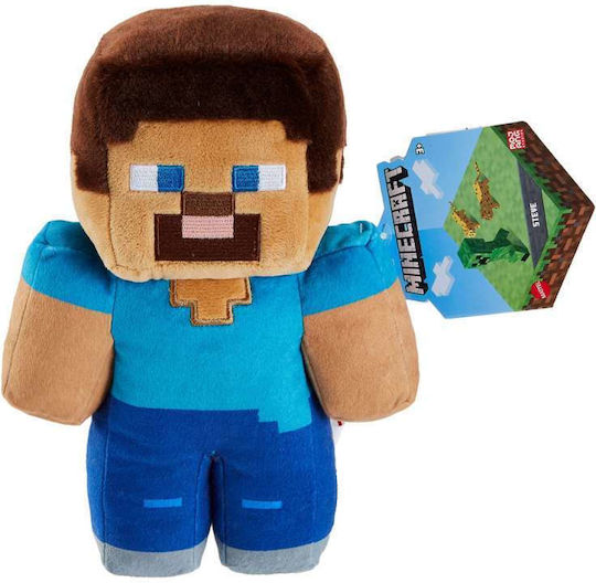 Mattel Plüsch- und Kuscheltiere Minecraft Steve 23 cm