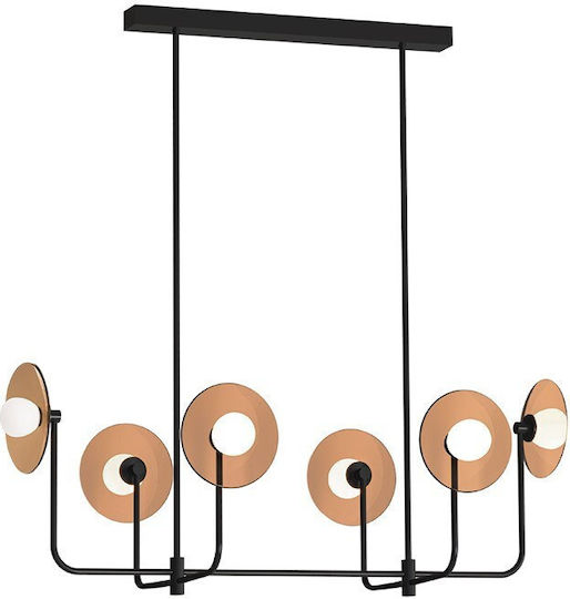 Zambelis Lights LED Pendelleuchte Schwarz 122x64x115 cm