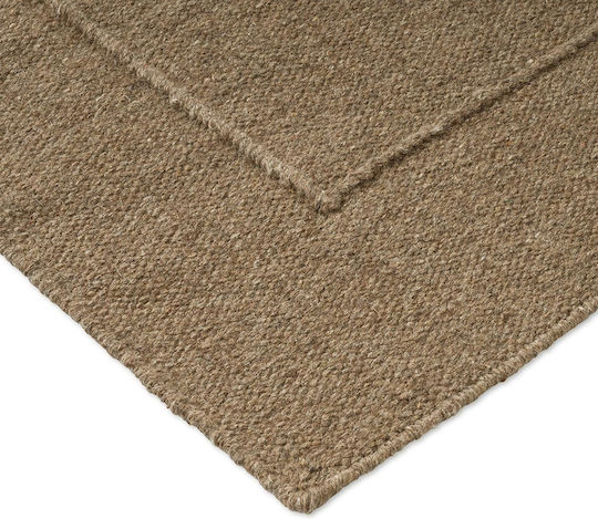 Brink & Campman Senso Border Χειροποίητο Χαλί Ορθογώνιο Fur Brown 250x350cm