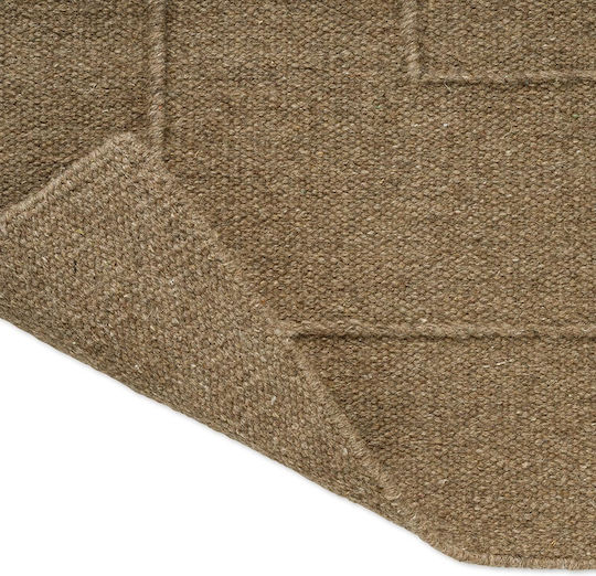 Brink & Campman Senso Border Χειροποίητο Χαλί Ορθογώνιο Fur Brown 250x350cm