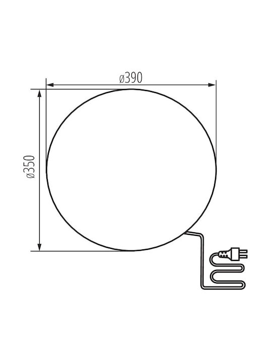 Kanlux 36591 Outdoor-Stehlampe Stono 1xe27 25w 230v Durchmesser 39 cm Ip65