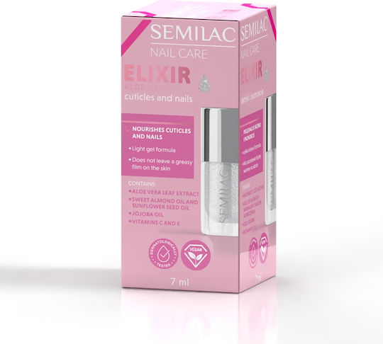Semilac Gel Νυχιών Nail Care Gel Elixir Für Cuticles Und Nägel Aloe 7ml