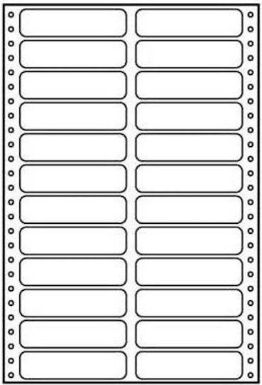 Logo Selbstklebende A4-Etiketten 89x23.4mm
