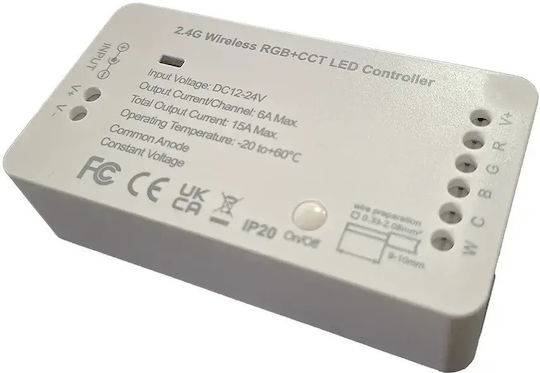 Atman Ασύρματο Controller για RGB και Ρυθμιζόμενο Λευκό Δέκτης CON-00114