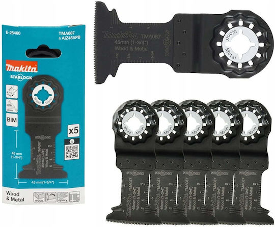 Makita Mt Bim Потапящ Остриe За Рязане 45mm X 45mm 14t/c Tma088 5 Броя