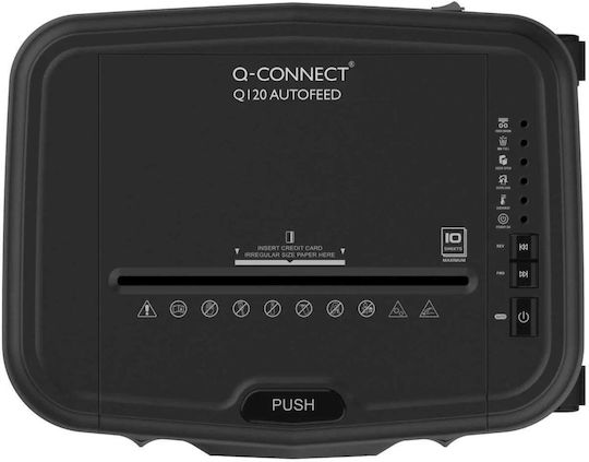 Q-Connect Καταστροφέας Εγγράφων 120 Φύλλων με Κάδο 19lt