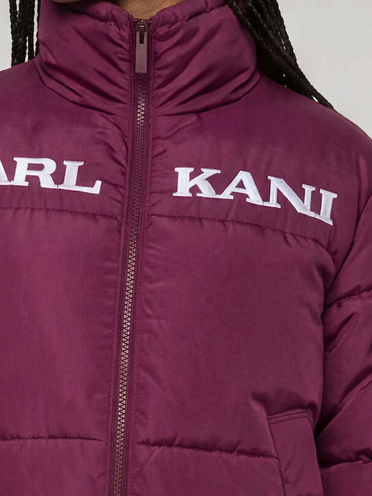 Retro Essential Jachetă Puffer Dama pentru Iarnă Violet