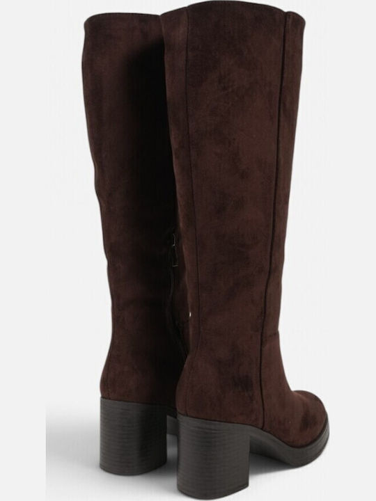 Suede Women's Brown Boots