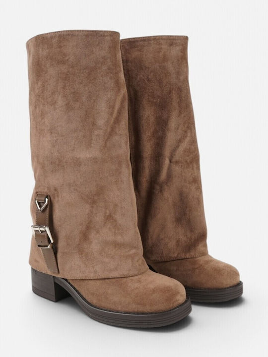 Suede Women's Brown Boots