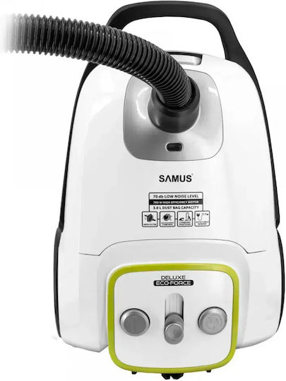 Samus Deluxe Aspirator Electric 700W cu sac 3lt Albă