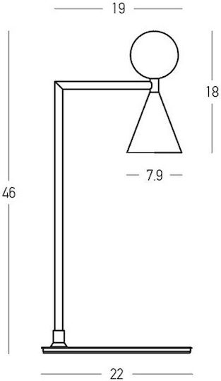 Zambelis Lights Decorative LED Light Warm White 3000K 22x19x46cm