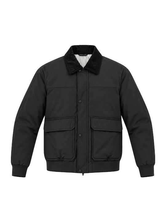 Winter-Bomberjacke in Anthrazit