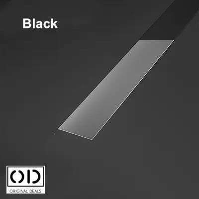 Bandă Adezivă Decorativă Pentru Pereți Mobilier Oțel Inoxidabil Nichelat Rezistentă La Apă Și Intemperii Interior Exterior 5 M X 3 Cm Grosime 0,4 Mm Crom Negru Original Deals