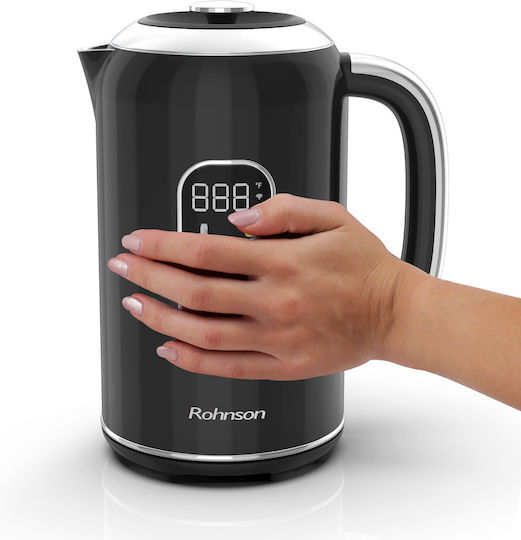 Rohnson Fierbător 1.7lt 2200W Negru