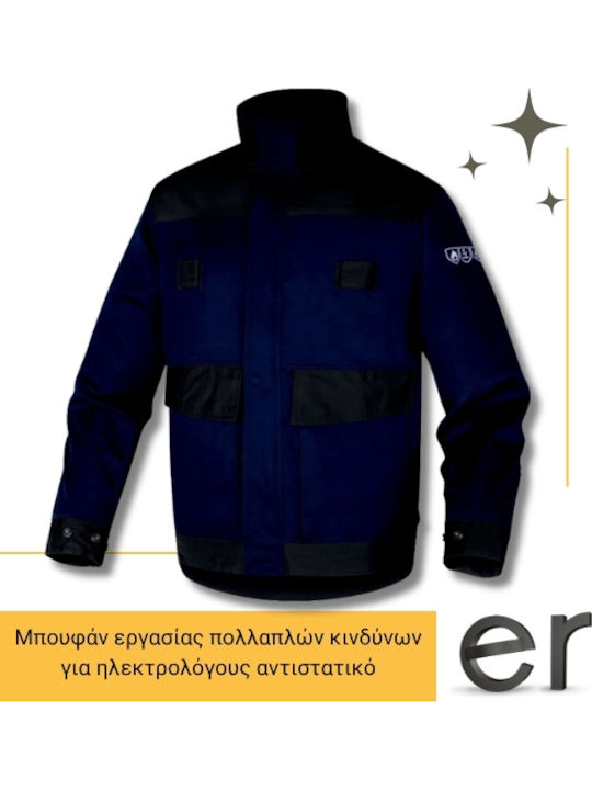 Delta Plus Work Jacket Blue