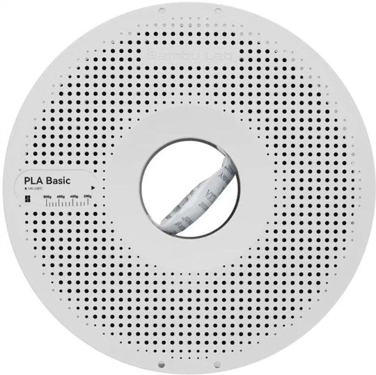 Bambu Lab PLA 3D Drucker Filament 1.75mm Silber 1kg 1 Stück Spule