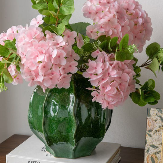 Künstlicher Dekorative Zweigstelle Hortensie Rosa 79cm Artekko
