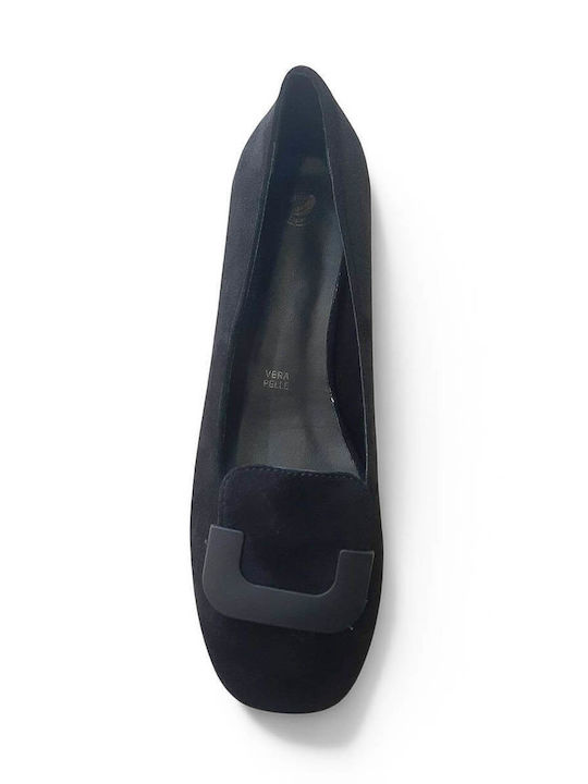 Suede Heels Black