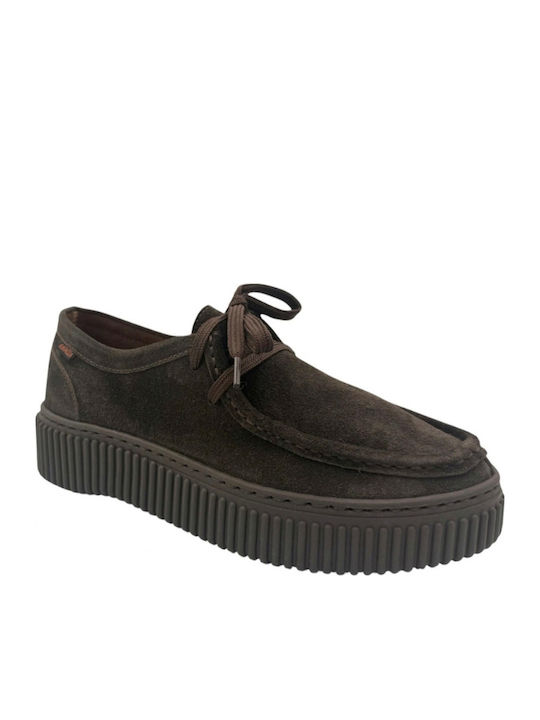 Leather Women's Moccasins in Brown Colour