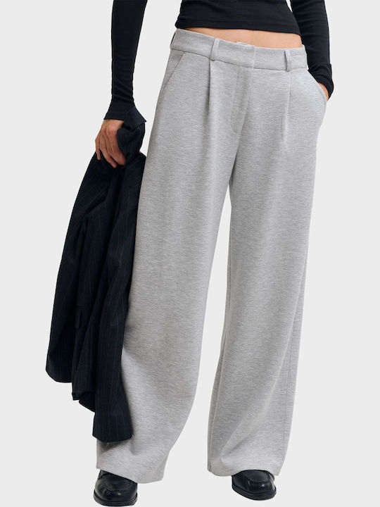 Damen Jogginghosen Breite Light Grau Melange