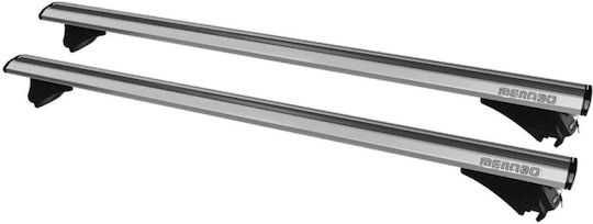 Menabo Aluminum Car Roof Bars Leopard XL Silver 135 Cm Silver Color BMW X5 E70 5 Doors 2010>2013 With Raised Rails 2 Pieces 8860/mb Mp.8860/mb-23