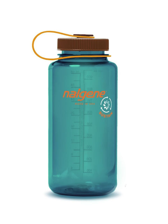 Nalgene Wide Mouth Sustain Παγούρι Πλαστικό 1000ml Μπλε