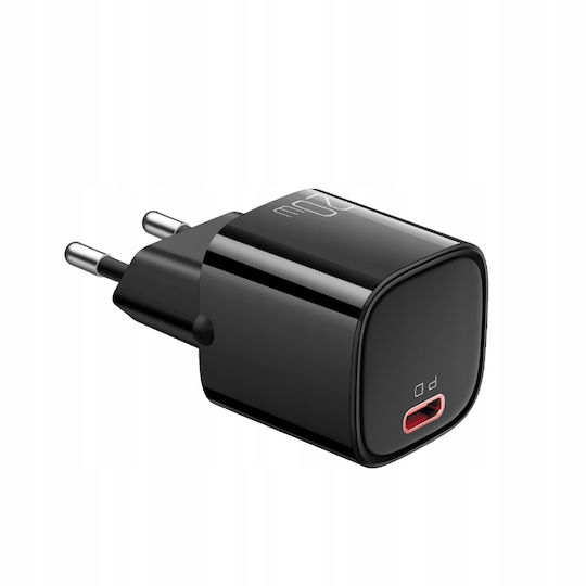 Mcdodo Handyladegerät mit USB-C Ausgangsanschluss und Kabel USB-C - Lightning 20W Schwarz (CH-4693)