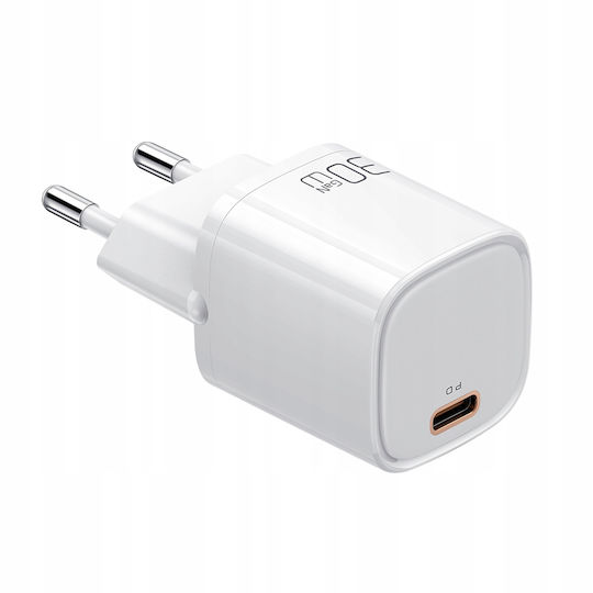 Mcdodo Handyladegerät mit USB-C Ausgangsanschlüsse und Kabel USB-C - USB-C 30W Weiß (CH-0083)