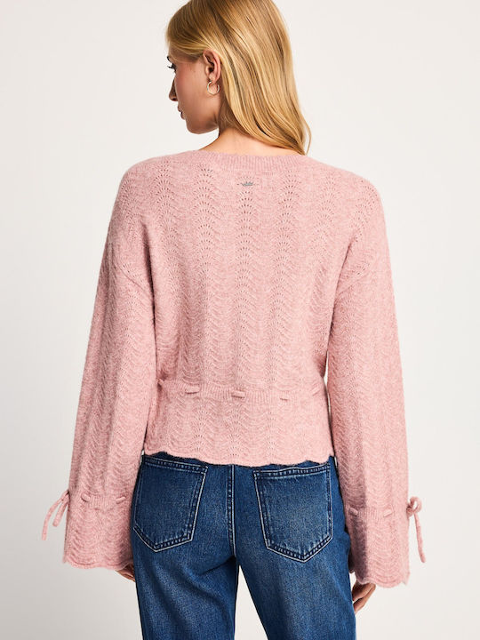 Women's Knitted Cardigan Purple