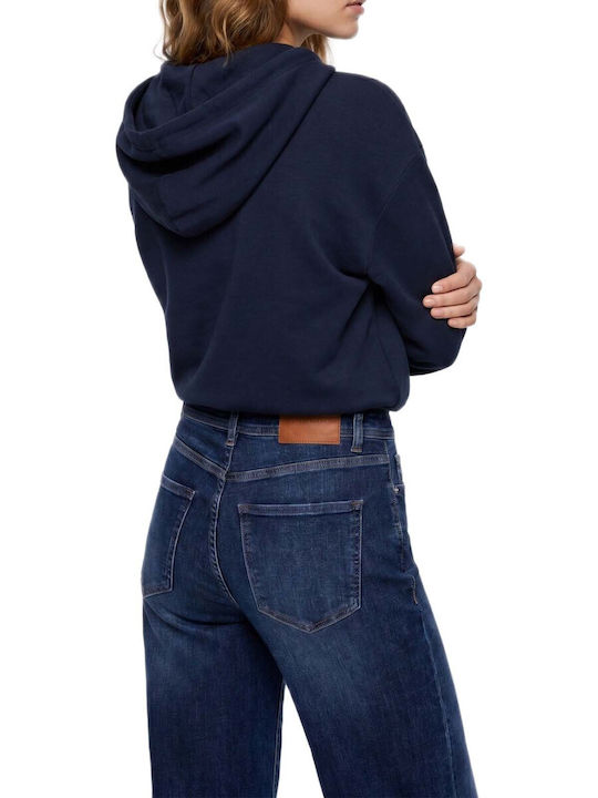 Women's Sweatshirt Hooded Blue