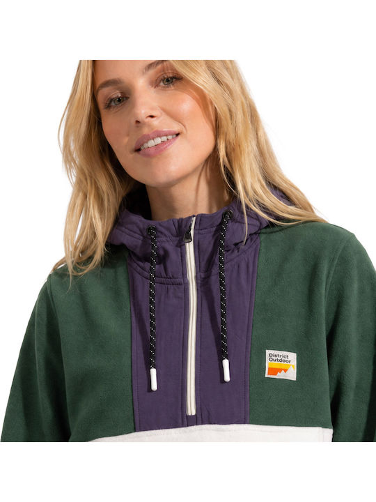 Damen Sweatshirt mit Kapuze Türkis