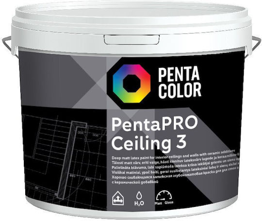 Pentacolor Pentapro Ceiling 10lt Λευκό