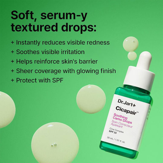 Cicapair Soothing Face Serum Tinted SPF20 with Niacinamide & Peptides 30ml