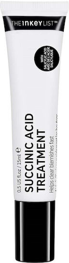 The Inkey List Succinic Acid Treatment Serum Face with Salicylic Acid for Acne & Imperfections 15ml