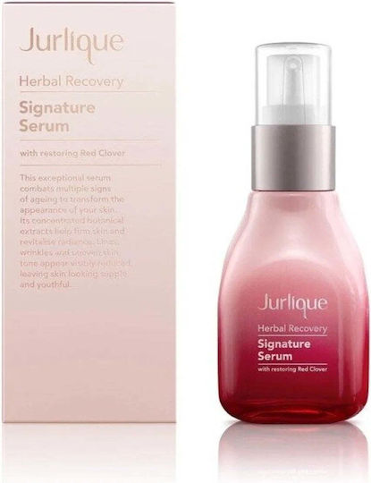 Jurlique Herbal Recovery Signature Хидратиращ и Противостареещ Серум за Лице с Хиалуронова Киселина за Детоксификация и Стягане на Кожата 50ml