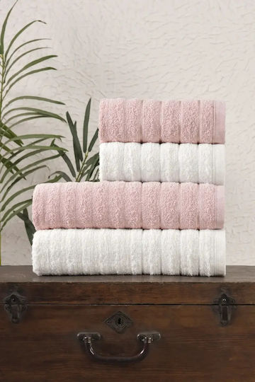 SteweHome Face Towel 50x90cm Multicolour 4 Pieces