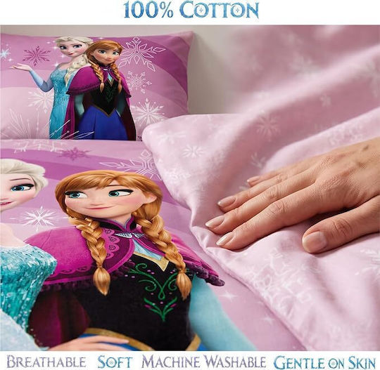 Disney Σετ Παιδική Παπλωματοθήκη Μονή Μωβ