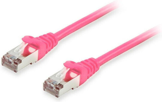 Equip S/FTP Cat.6a (Gigabit) Καλώδιο Δικτύου Ethernet 2m Ροζ