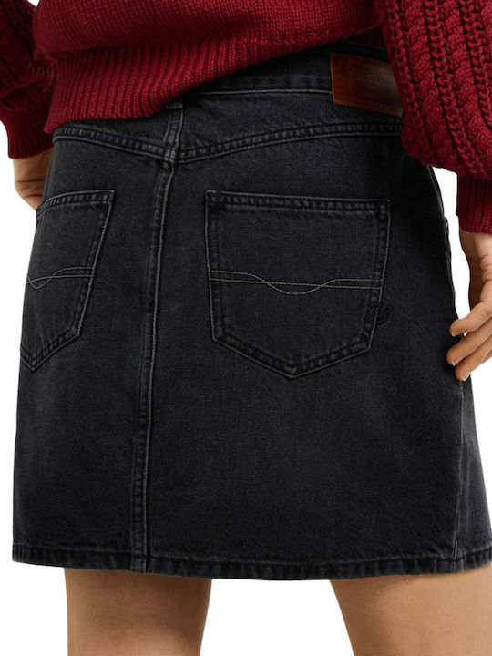 Denim Mini Rock Schwarz