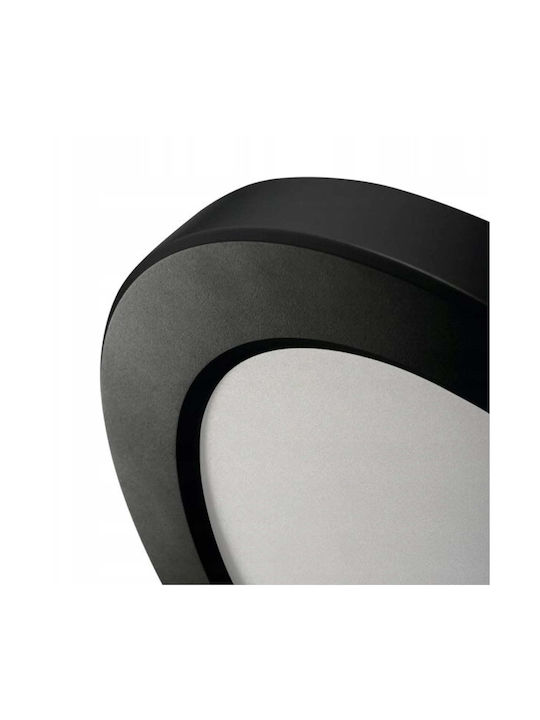 Kanlux Spot Încastrat Din Plastic Cu LED Încorporat Și Lumină Alb Rece Neagră 23x23cm