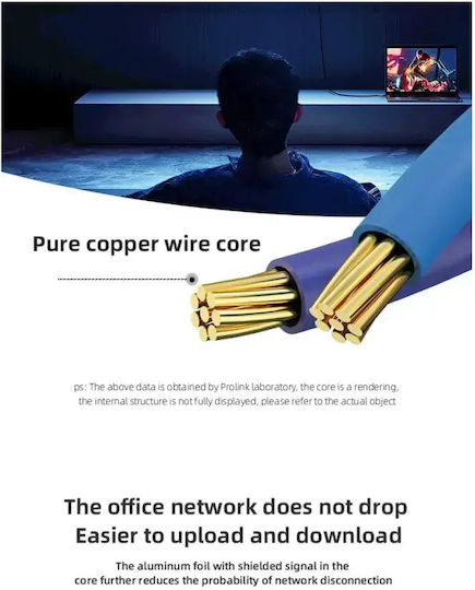 Prolink U/UTP Кат.7 (10Gbps) Мрежов Кабел Ethernet 5м