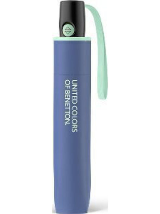 Benetton Umbrelă de Ploaie Automată Compactă Albastră Benetton Umbrelă de Ploaie Automată Compactă Albastră