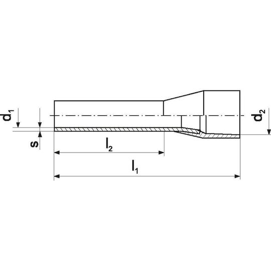 Isolierte Hülse Spitze Te 4-12 100 Stück