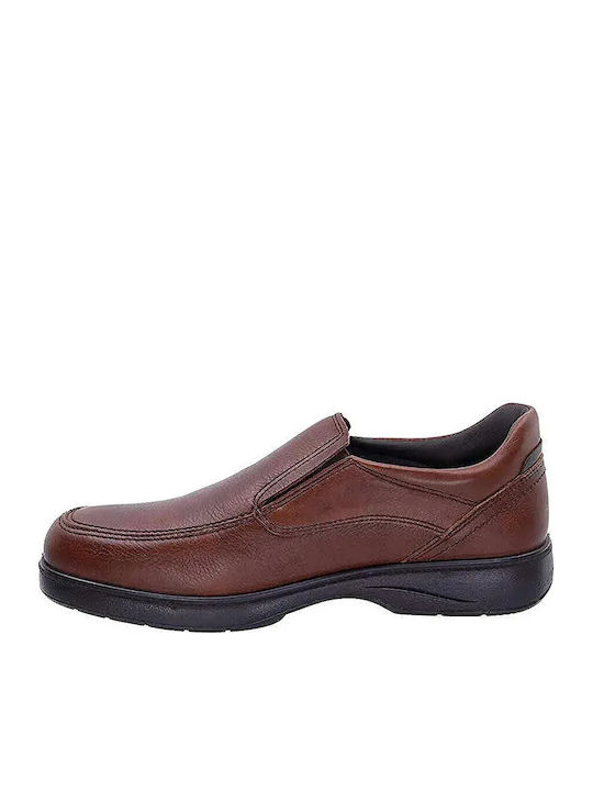 Leder Herren Freizeitschuhe Anatomisch Tabac Braun