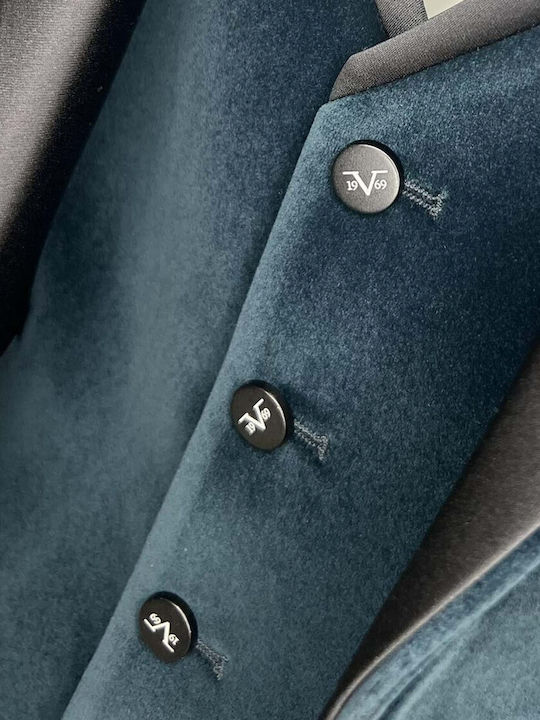 Зимен Мъжки Костюм С Елек Dark Green