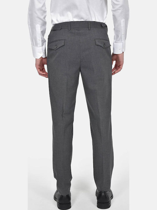 Winter Men's Suit with Vest Slim Fit Dark Grey