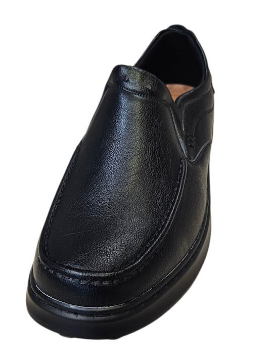 Leather Men's Moccasins in Black Colour
